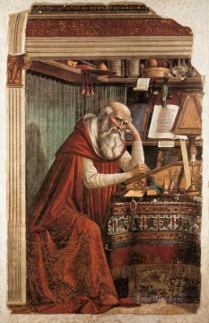  Ghirlandaio Art Painting - St Jerome In His Study Renaissance Florence Domenico Ghirlandaio